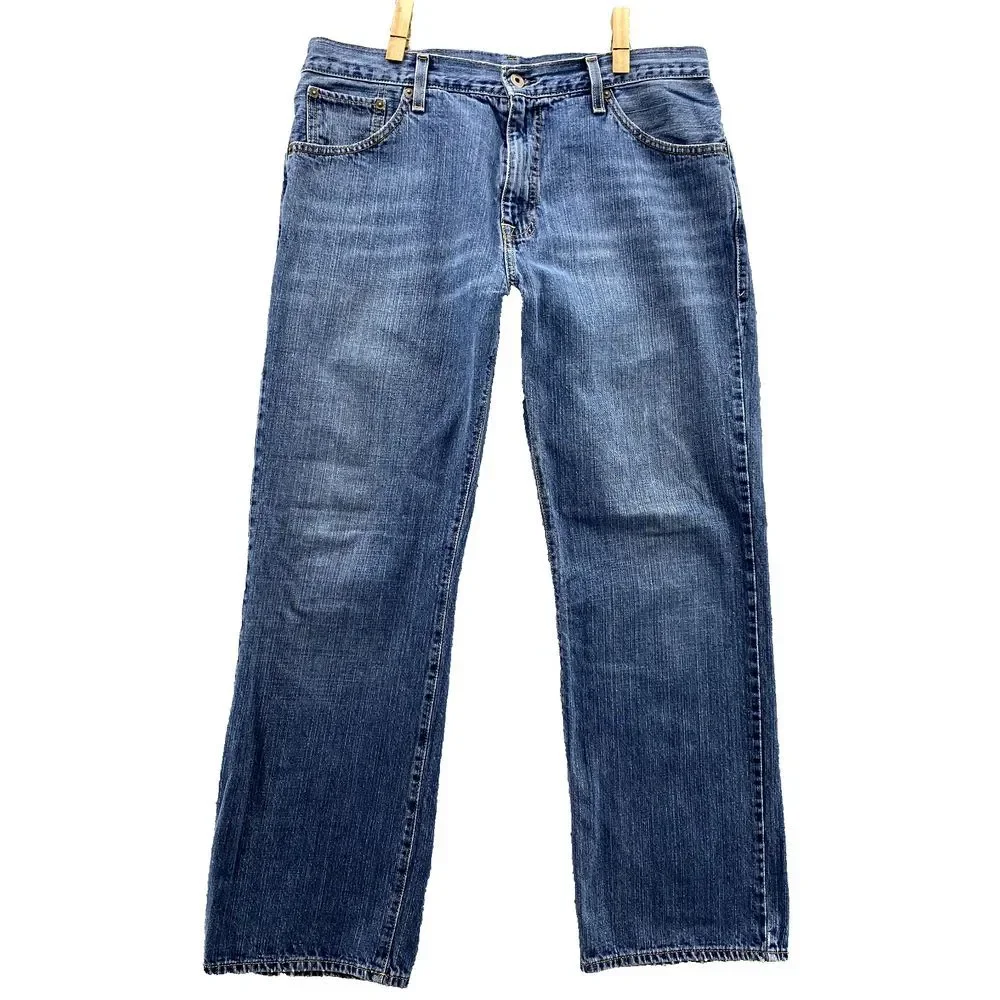 VTG Polo Ralph Lauren RL Ashmore‎ Jeans Men's 34x28* Wide Skater 90's Streetwear